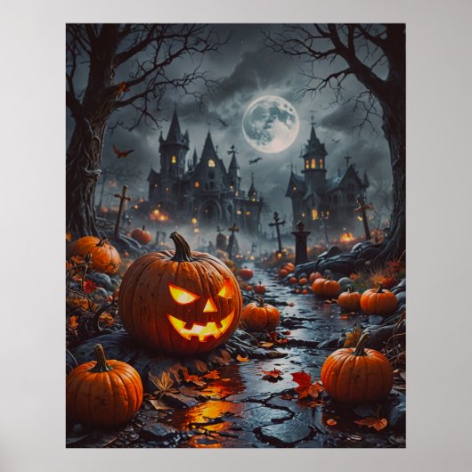 Halloween-Plakat Poster (Vorne)
