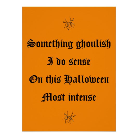 Halloween-Plakat Poster (Vorderseite)