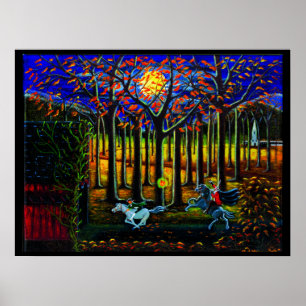 Halloween-Plakat, schläfrig, heiligen, kopflos, Poster