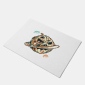 Halloween Planet Fußmatte (Schrägansicht)