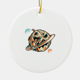 Halloween Planet Keramik Ornament