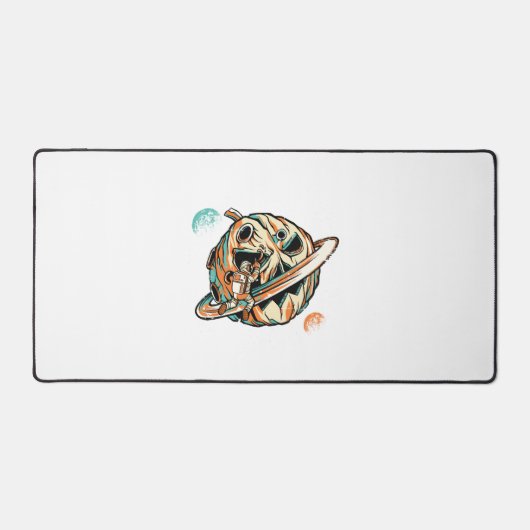 Halloween Planet Schreibtischunterlage (Vorderseite)