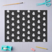 Halloween Playful White Ghost Black Festive  Seidenpapier (Basteln)