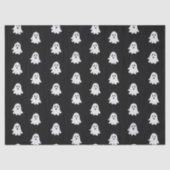 Halloween Playful White Ghost Black Festive  Seidenpapier (Vorderseite)