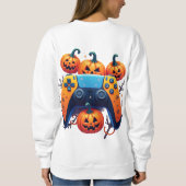 Halloween PlayStation Gaming - Spooky PS5 Hexenko Sweatshirt (Rückseite)