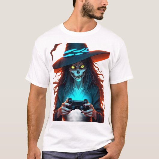 Halloween PlayStation Gaming - Spooky PS5 T-Shirt (Vorderseite)