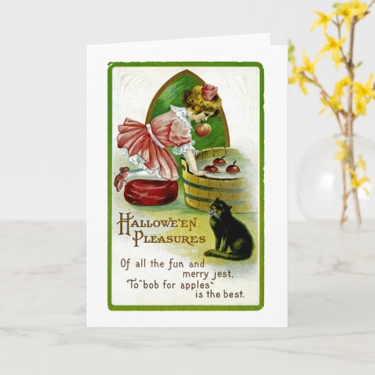 Hallowe'en Pleasures Karte (Gelbe Blume)