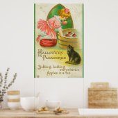 Halloween Pleasys, Vintag Poster (Küche)