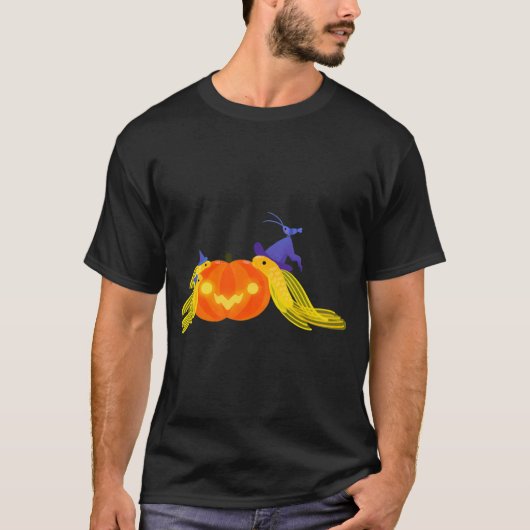 Halloween-Pleco T-Shirt (Vorderseite)