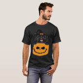 Halloween Pocket Cairn Terrier Scary Jack O Lanter T-Shirt (Vorne ganz)