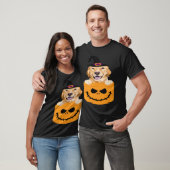 Halloween Pocket Yellow Labrador Retriever Jack O T-Shirt (Unisex)