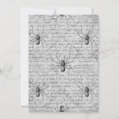 Halloween Poe Einladung (Rückseite)