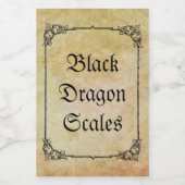 Halloween-Poingrediente Lebensmitteletikett (Einzelnes Label)