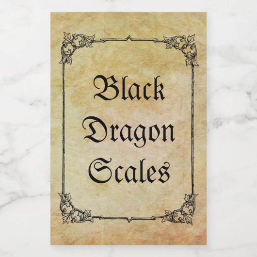 Halloween-Poingrediente Lebensmitteletikett (Einzelnes Label)