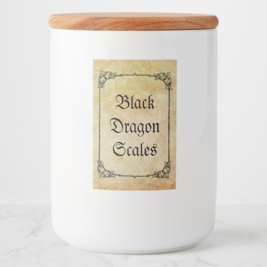 Halloween-Poingrediente Lebensmitteletikett (Vorderseite)