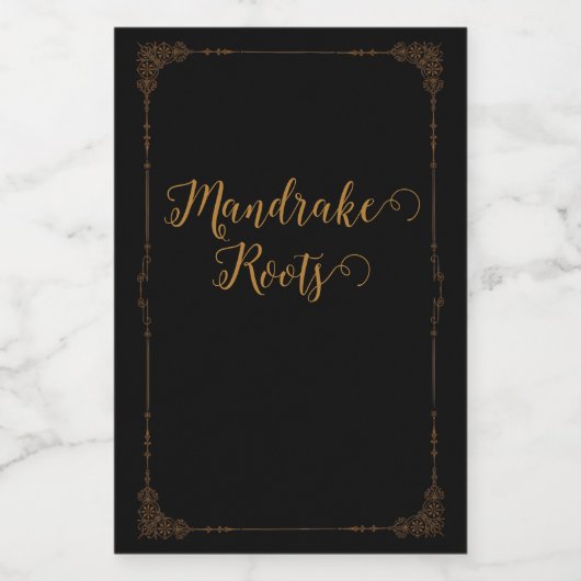 Halloween-Poingrediente Lebensmitteletikett (Einzelnes Label)