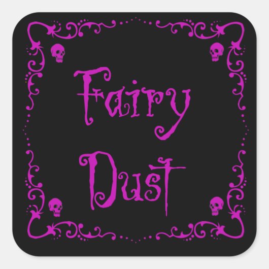 Halloween Poingredients Fairy Dust Quadratischer Aufkleber (Vorderseite)