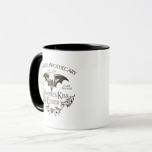 Halloween Poison Tasse, Halloween Tasse, Goth Tass Tasse (Vorderseite Links)