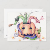 Halloween-Pokerkarte Postkarte (Vorne/Hinten)