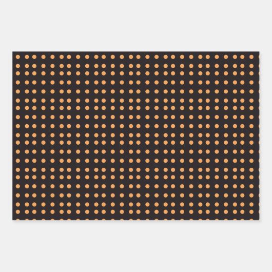 Halloween Polka Dot Pattern Geschenkpapier Set (Vorderseite 3)