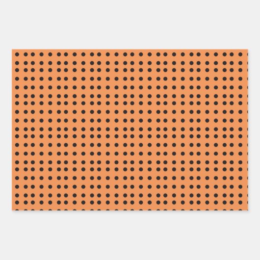 Halloween Polka Dot Pattern Geschenkpapier Set (Vorderseite 2)