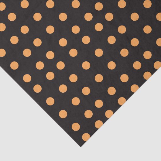 Halloween Polka Dot Pattern Seidenpapier (Ausschnitt)