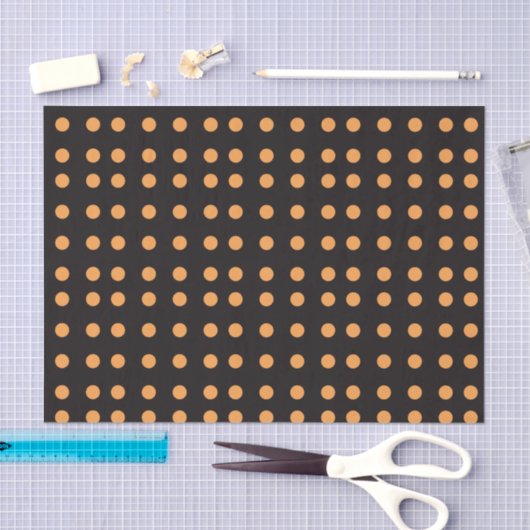 Halloween Polka Dot Pattern Seidenpapier (Handwerk)