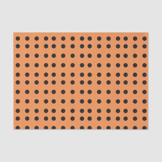 Halloween Polka Dot Pattern Seidenpapier (Vorderseite)
