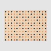 Halloween Polka Dot Pattern Seidenpapier (Vorderseite)