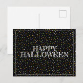 Halloween Polka Dots Postkarte (Vorne/Hinten)