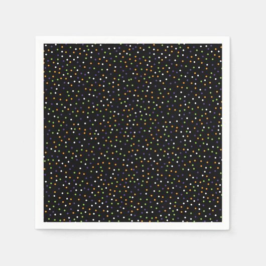 Halloween Polka Dots Serviette (Vorderseite)