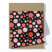 Halloween Polka Punkte auf schwarzem Muster Stoff