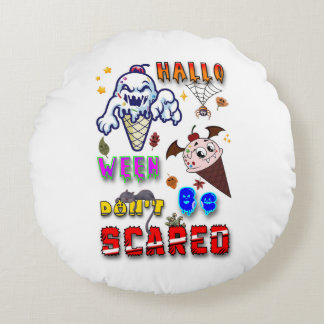 Halloween Polyester Keine Angst Rundes Kissen