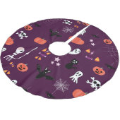 Halloween Polyester Weihnachtsbaumdecke (Schrägansicht)
