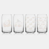 Halloween Pomeranians – Set van 4 Glazen Dosenglas (Hinten)