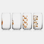 Halloween Pomeranians – Set van 4 Glazen Dosenglas (Links)