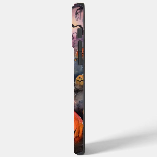 Halloween Poodle mit Pumpkins Beängstigend Case-Mate iPhone Hülle (Rückseite / Links)