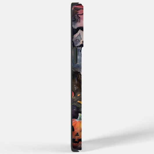 Halloween Poodle mit Pumpkins Beängstigend Case-Mate iPhone Hülle (Rückseite / Rechts)