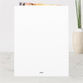 Halloween Poodle mit Pumpkins Beängstigend Karte (Rückseite)