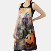 Halloween Poodle mit Pumpkins Beängstigend Schürze (InSitu)