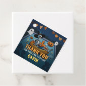 Halloween Pool Birthday Square Geschenkanhänger (Beispiel)