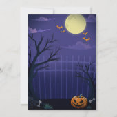 Halloween Pool Summerween Geburtstag Einladung (Rückseite)