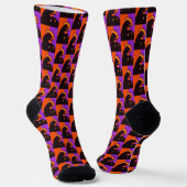 Halloween Pop Kätzchen oder Leckerei Art Hühnersoc Socken (Gewinkelt)