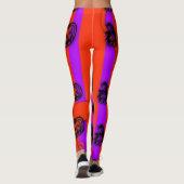 Halloween-Pop, Leggings für Lila Hexe (Rückseite)
