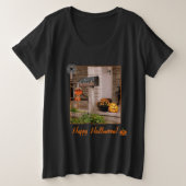'Halloween Porch' Ladys' Plus-T - Shirt (Design vorne)