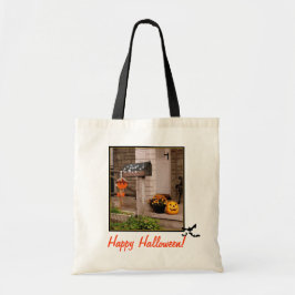 'Halloween Porch' Leinwand Tasche