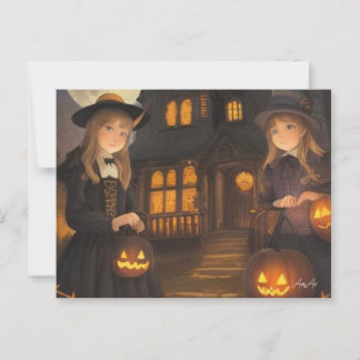 Halloween Post Card - Gitter von Ailly Howard Postkarte