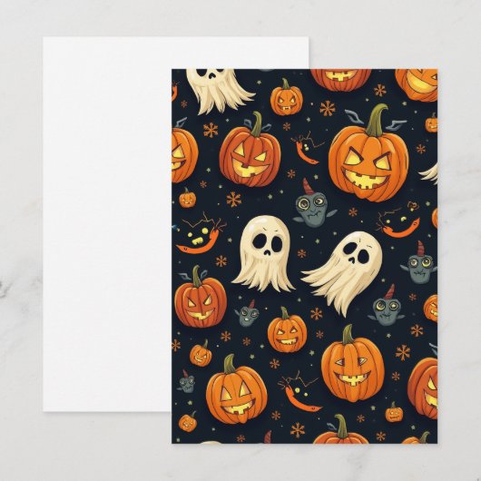 Halloween Post Einladung (Vorne/Hinten)