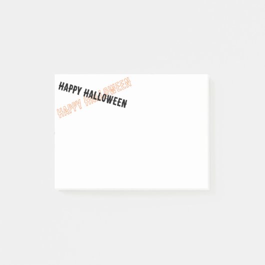 Halloween Post-it Klebezettel (Vorderseite)