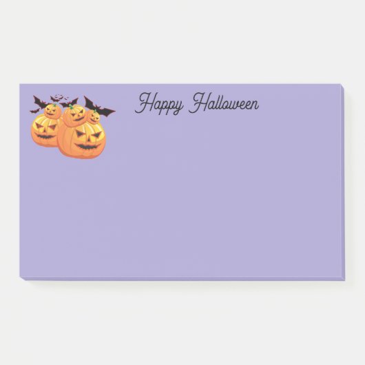 Halloween-Post-Notizen Post-it Klebezettel (Vorderseite)